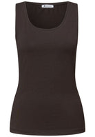Basic Top mit Rundhals in Unifarbe