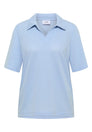 Kurzarm Poloshirt in Unifarbe