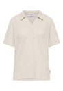 Kurzarm Poloshirt in Unifarbe