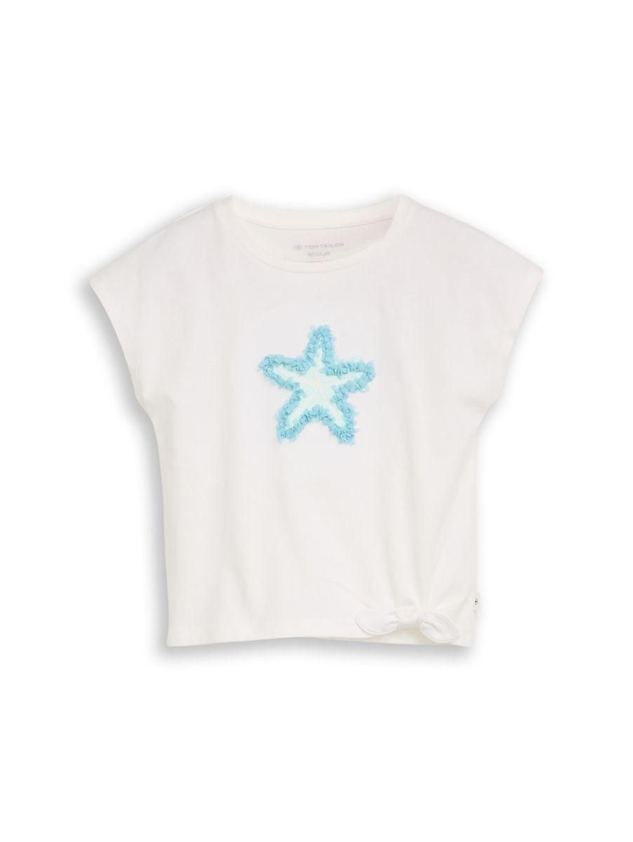 T-Shirt mit Knoten-Detail