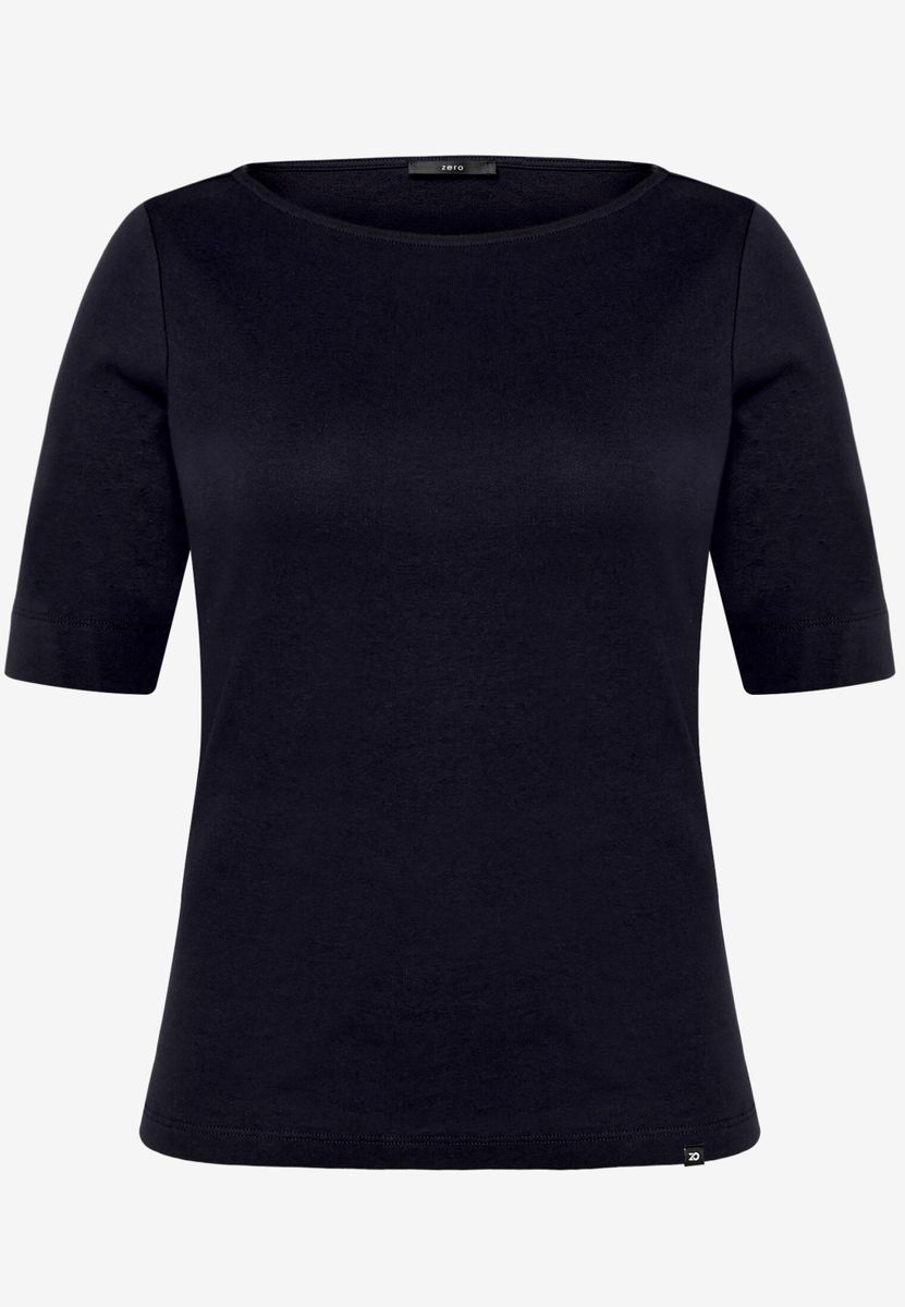 Basic Shirt  mit U-Boot-Ausschnitt