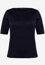 Basic Shirt  mit U-Boot-Ausschnitt