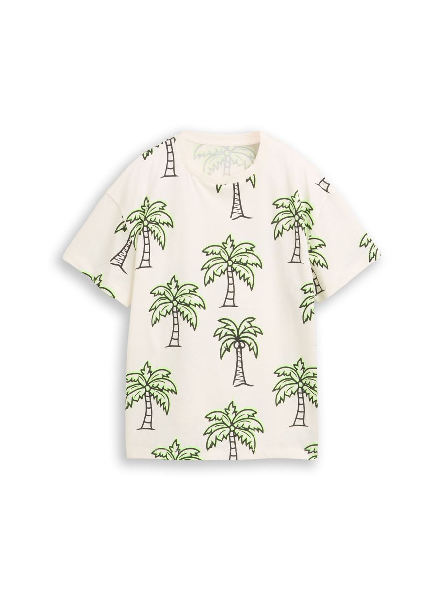oversize allover printed T-Shi