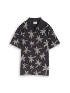 allover printed polo shirt
