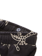 allover printed loose sweat sh