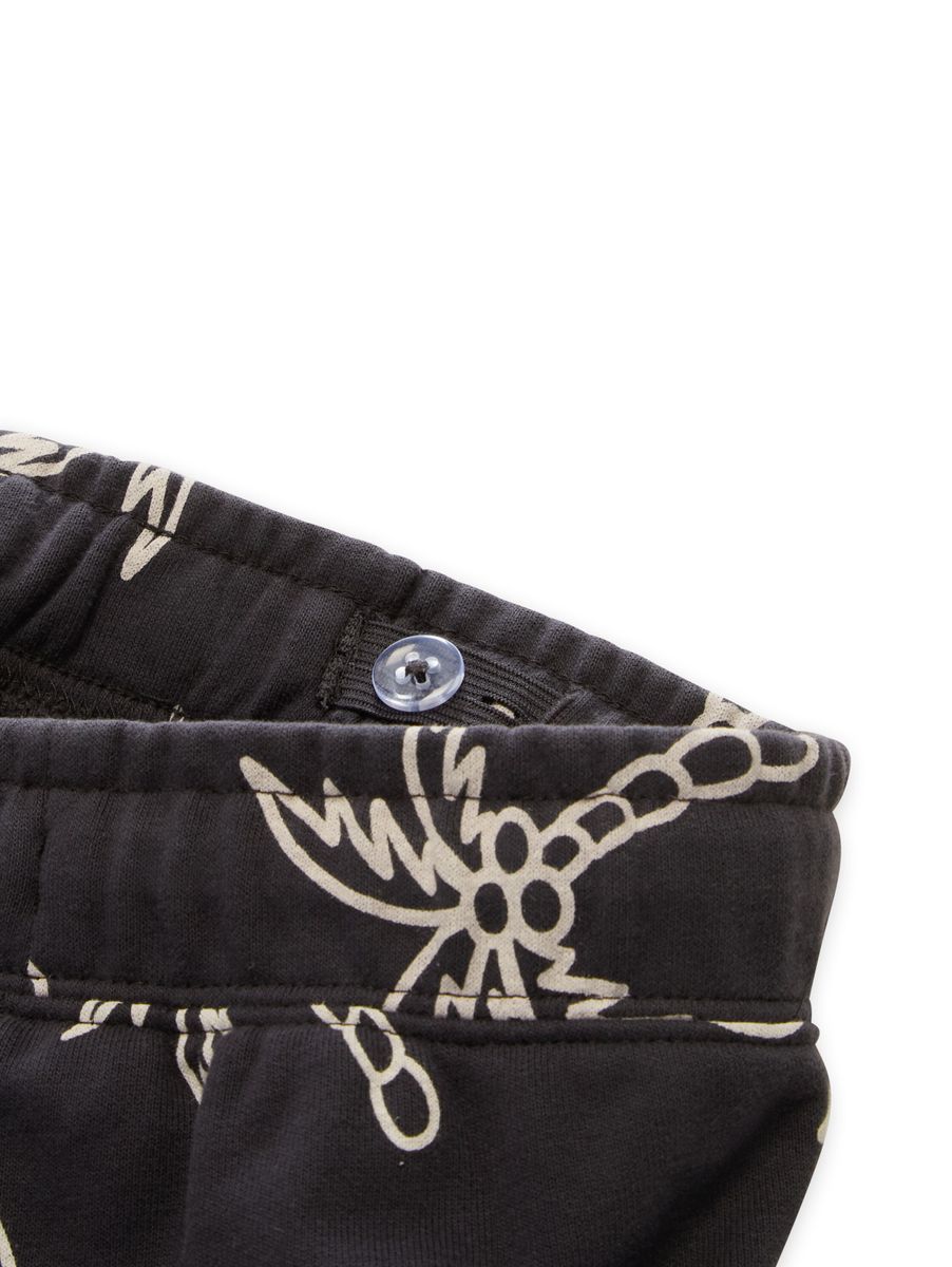 allover printed loose sweat sh