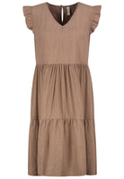 Damen, Kleid kurzarm