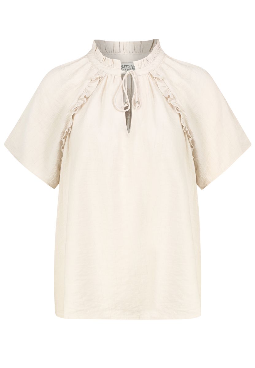 Damen, Bluse kurzarm