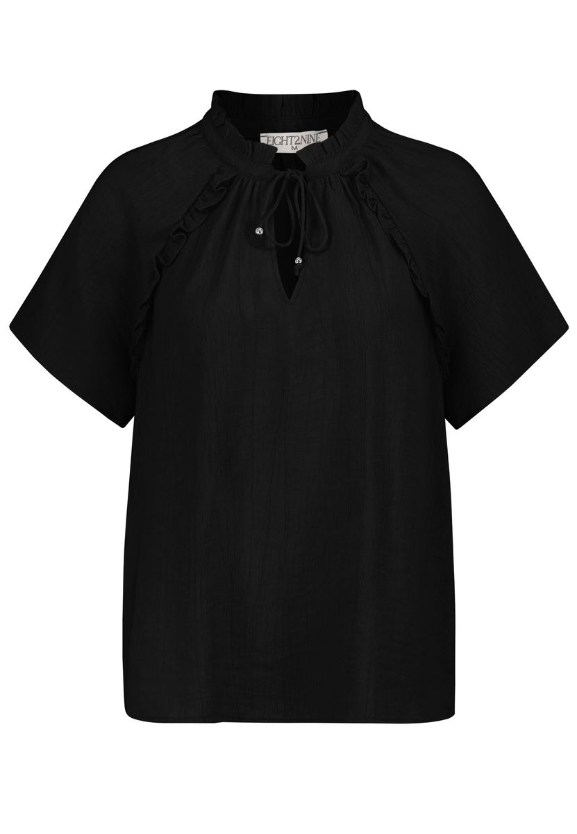 Damen, Bluse kurzarm