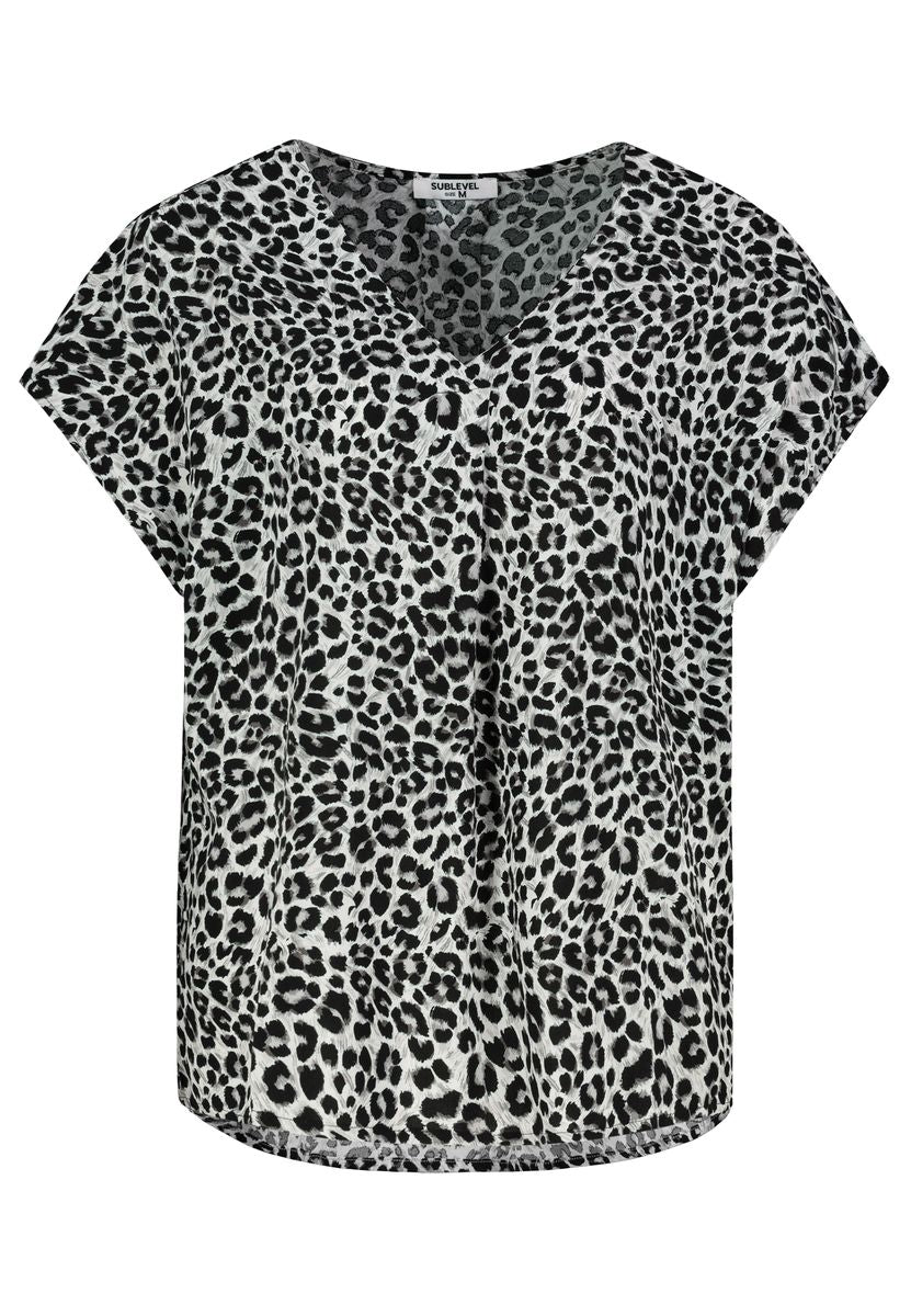 Damen, Bluse kurzarm