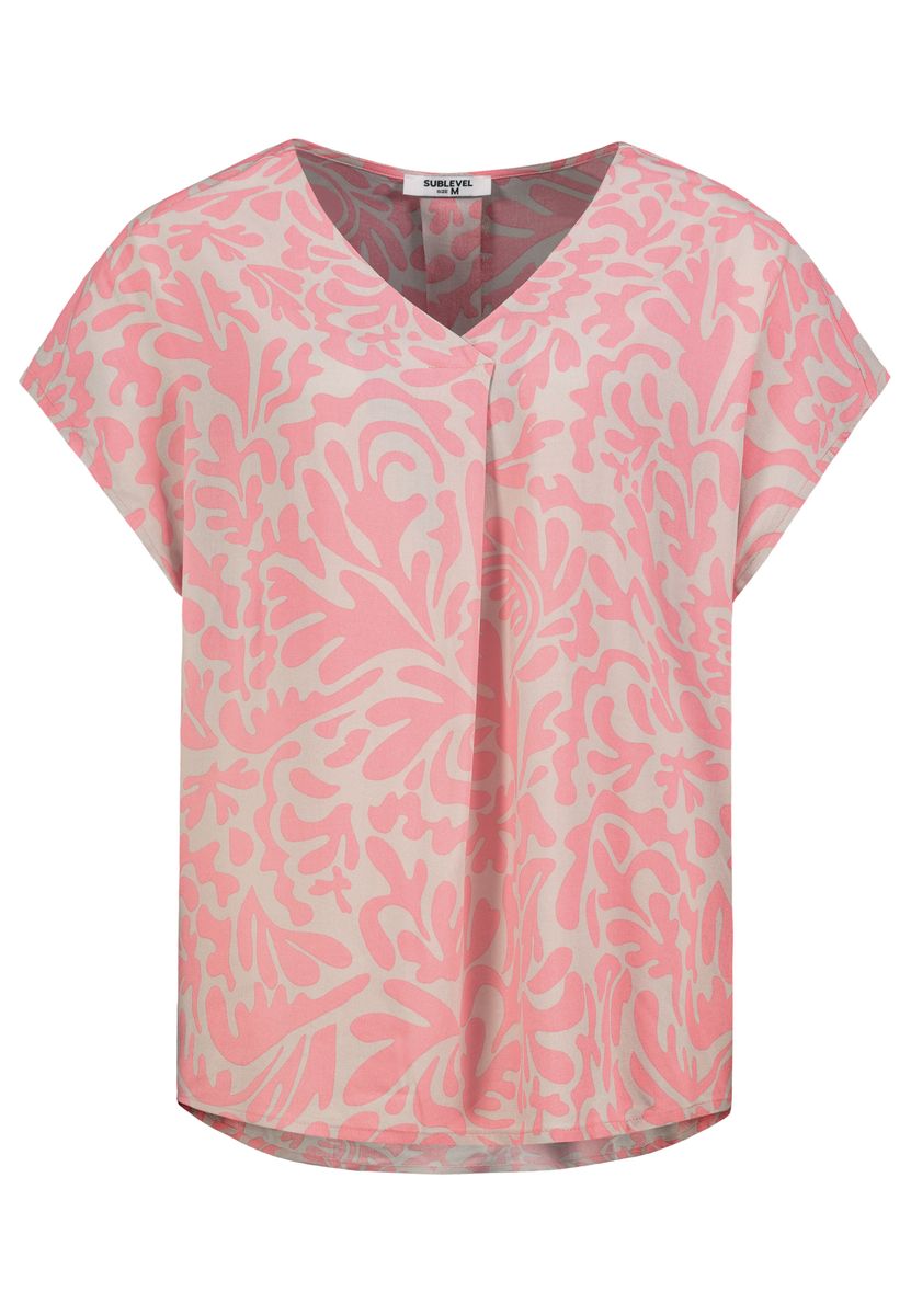 Damen, Bluse kurzarm