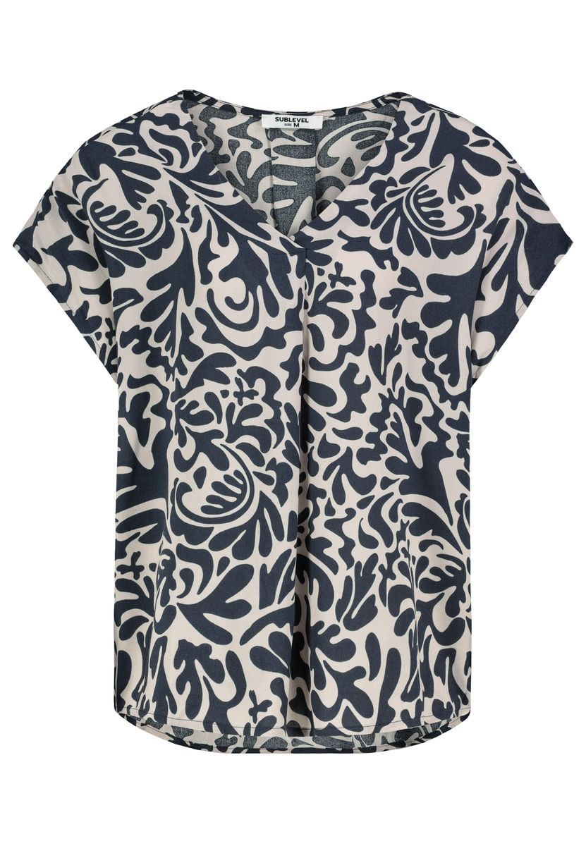 Damen, Bluse kurzarm