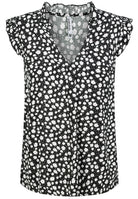 Damen, Bluse kurzarm