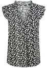 Damen, Bluse kurzarm