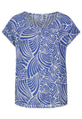 Damen, Bluse kurzarm