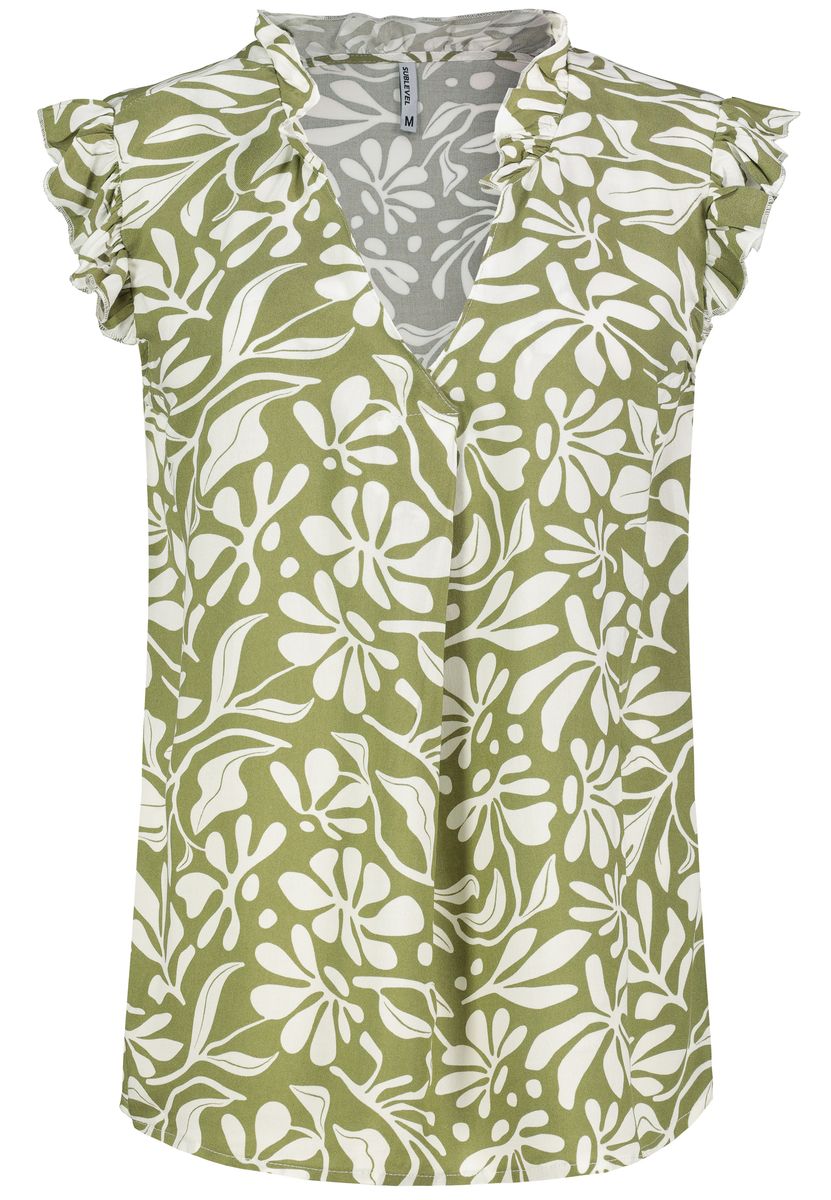Damen, Bluse kurzarm
