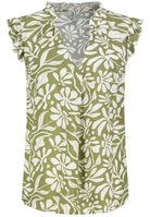 Damen, Bluse kurzarm