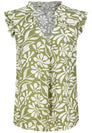 Damen, Bluse kurzarm