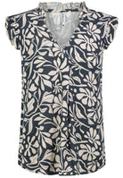 Damen, Bluse kurzarm