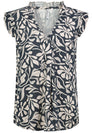 Damen, Bluse kurzarm