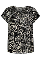 Damen, Bluse kurzarm