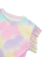 printed fringe T-shirt