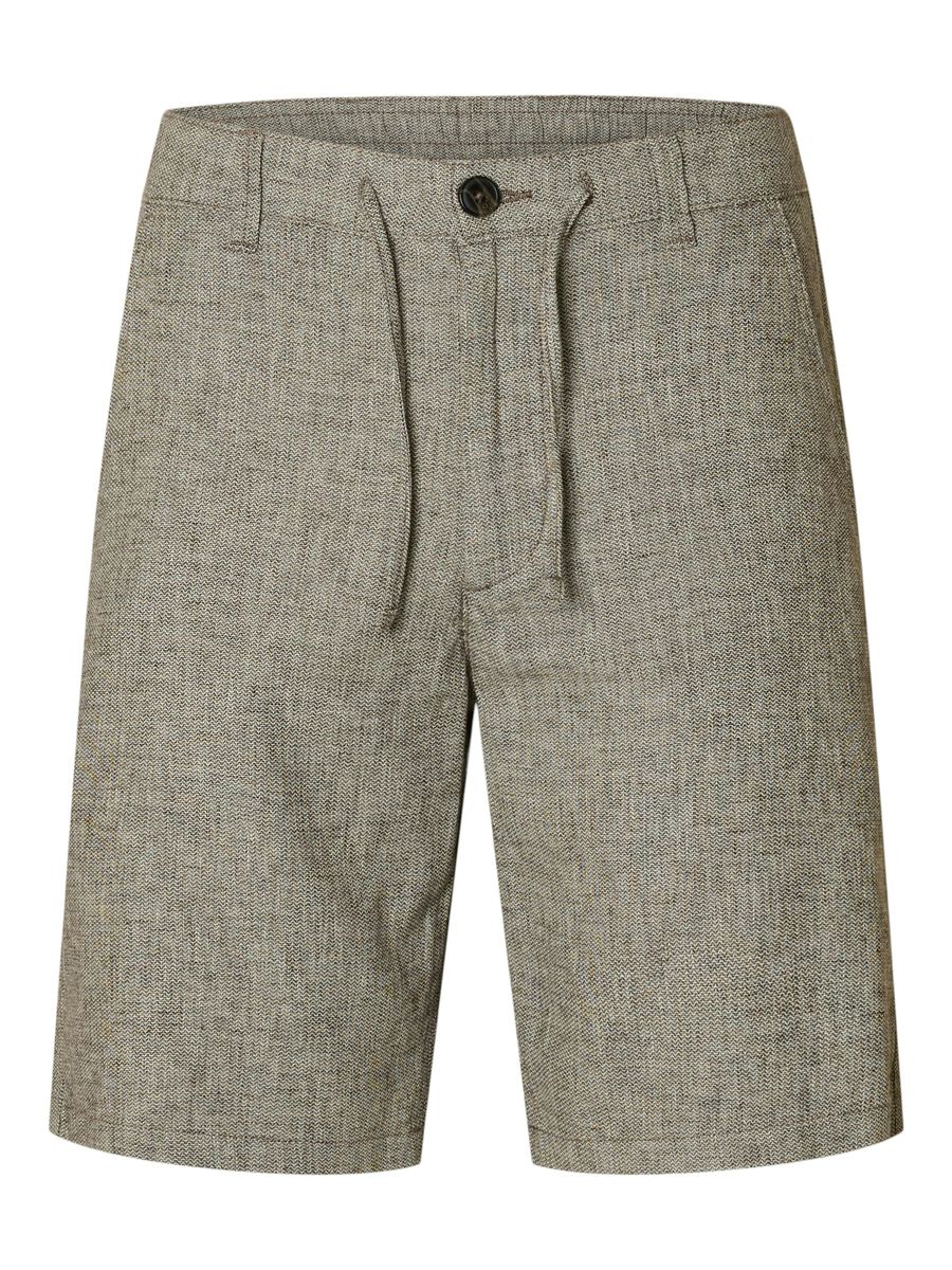 SLHREGULAR-BRODY LINEN BLD SHORTS N