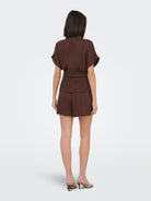 JDYMILLE S/S ZIP SHIRT WVN NOOS