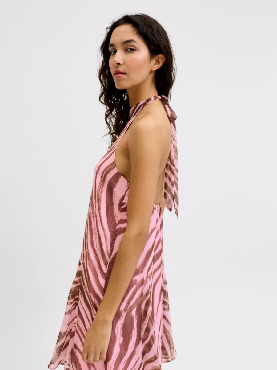 JXEMILIA CHIFFON SL HALTERNECK DRES