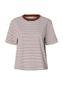 SLWESSENTIAL SS STRIPED BOXY TEE NO