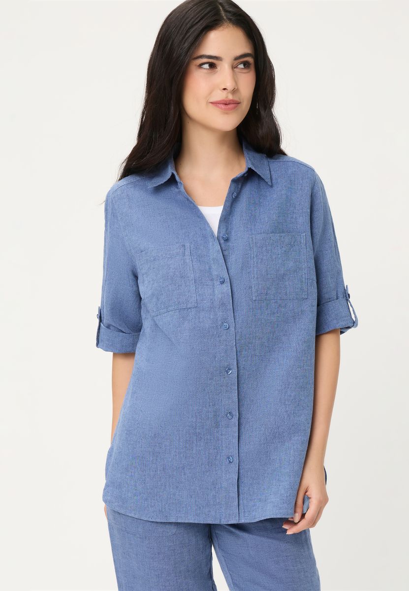 Blouse Woven Long Sleeves