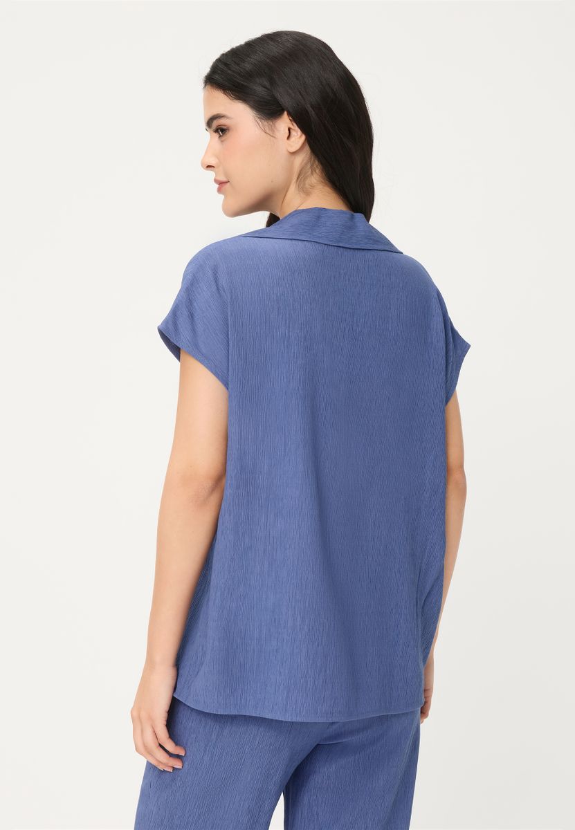 Blouse Woven Short Sleeves