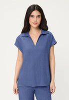 Blouse Woven Short Sleeves