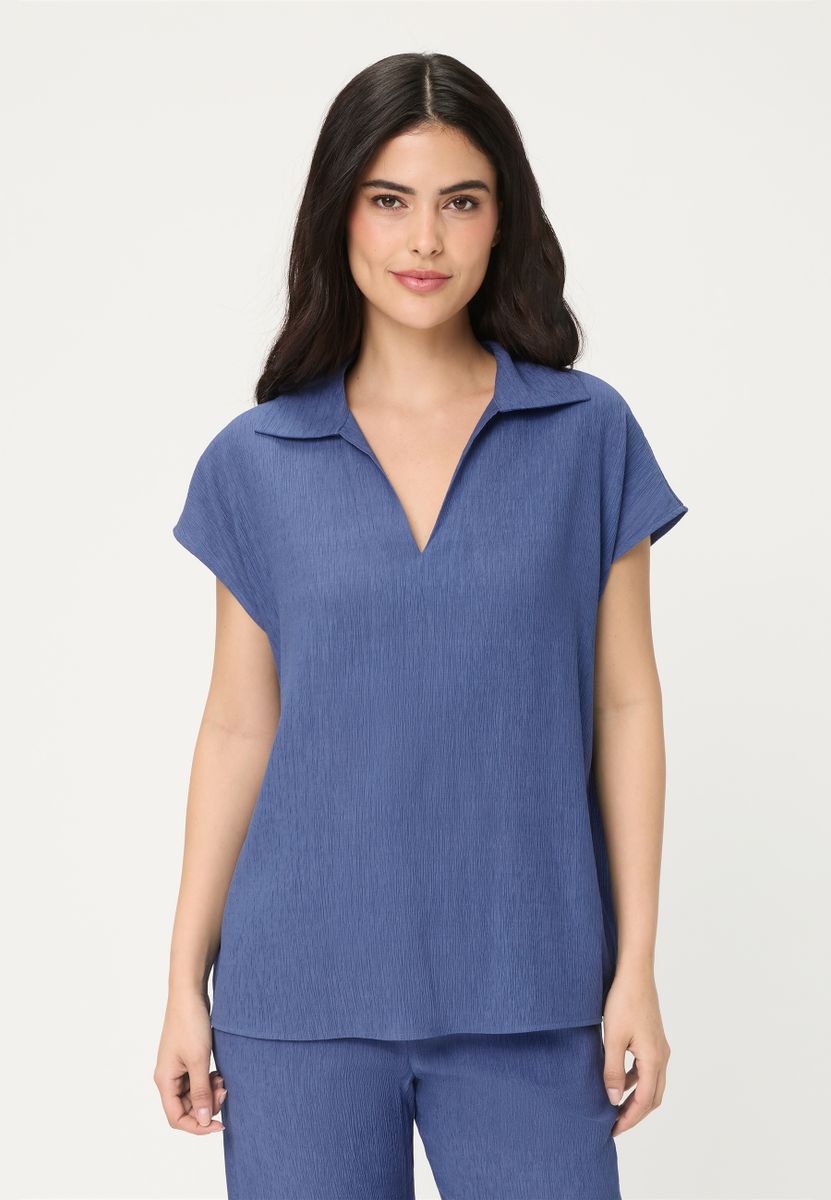 Blouse Woven Short Sleeves