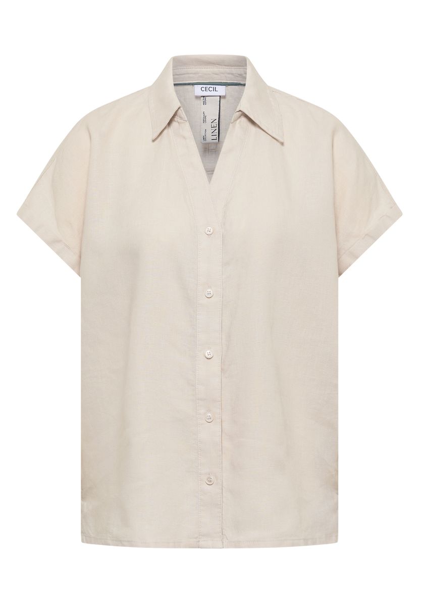 Dropped Shoulder Bluse aus Leinen