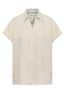 Dropped Shoulder Bluse aus Leinen