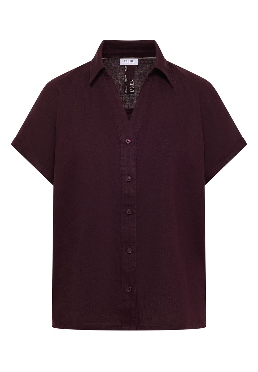 Dropped Shoulder Bluse aus Leinen