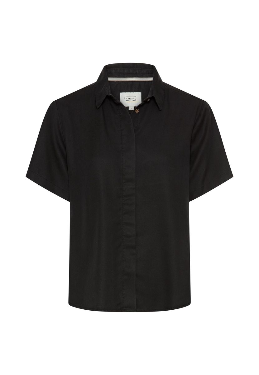 Kurzarm Bluse mit Kentkragen
