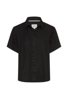 Kurzarm Bluse mit Kentkragen