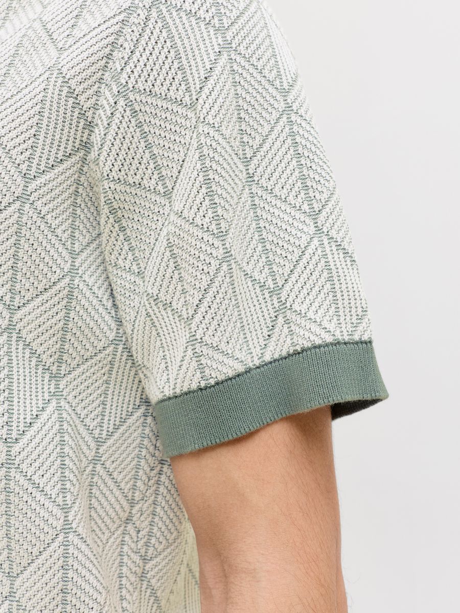 JPRBLUBLAKE STRUCTURE KNIT SPLIT NE