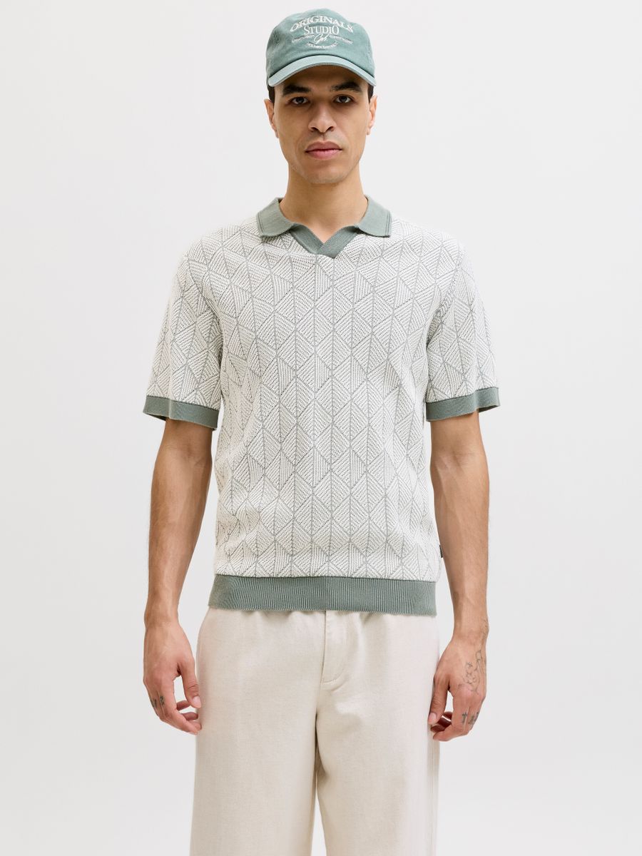 JPRBLUBLAKE STRUCTURE KNIT SPLIT NE