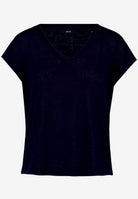 Basic-T-Shirt  mit V-Ausschnitt