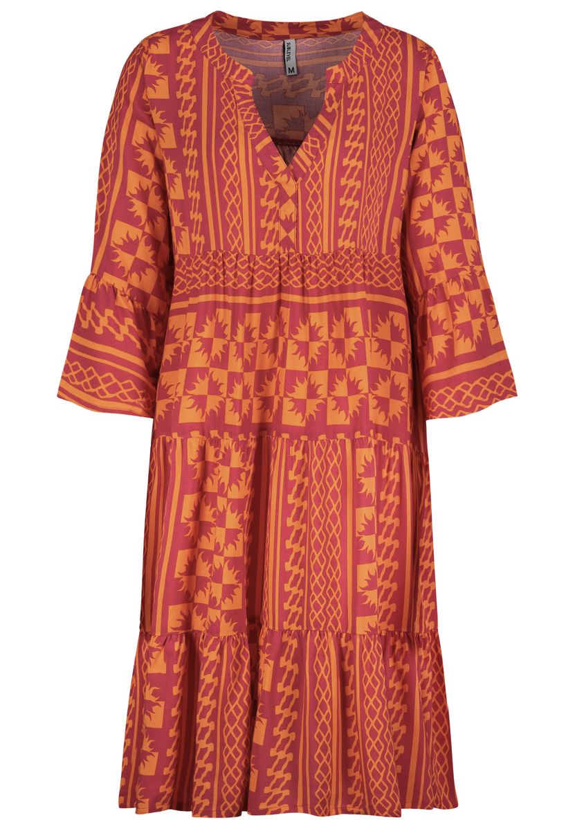 Damen, Kleid kurzarm