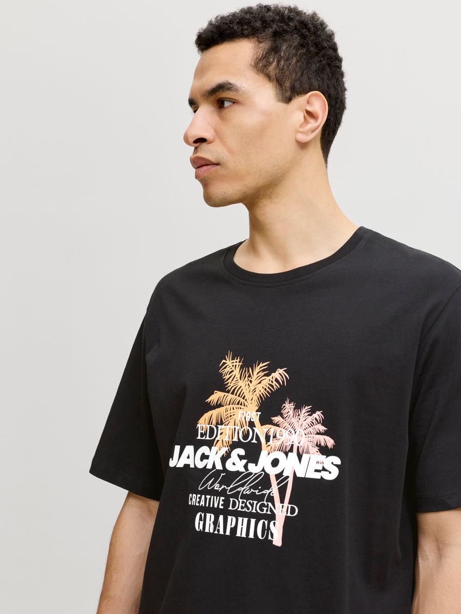 JJGRADIENT PRINT TEE SS CREW NECK L