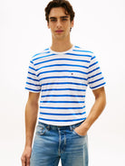 ESS REG FIT STRIPE POCKET TEE