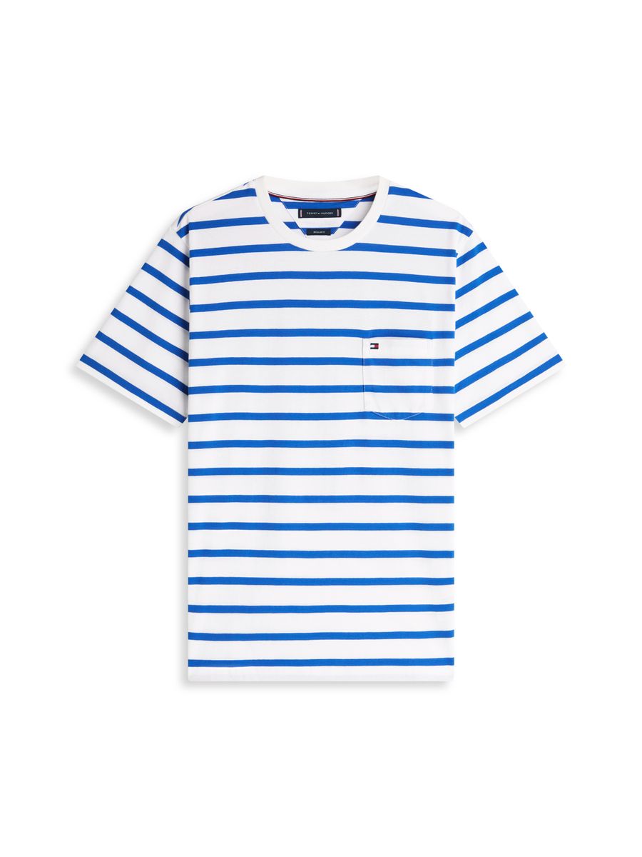 ESS REG FIT STRIPE POCKET TEE