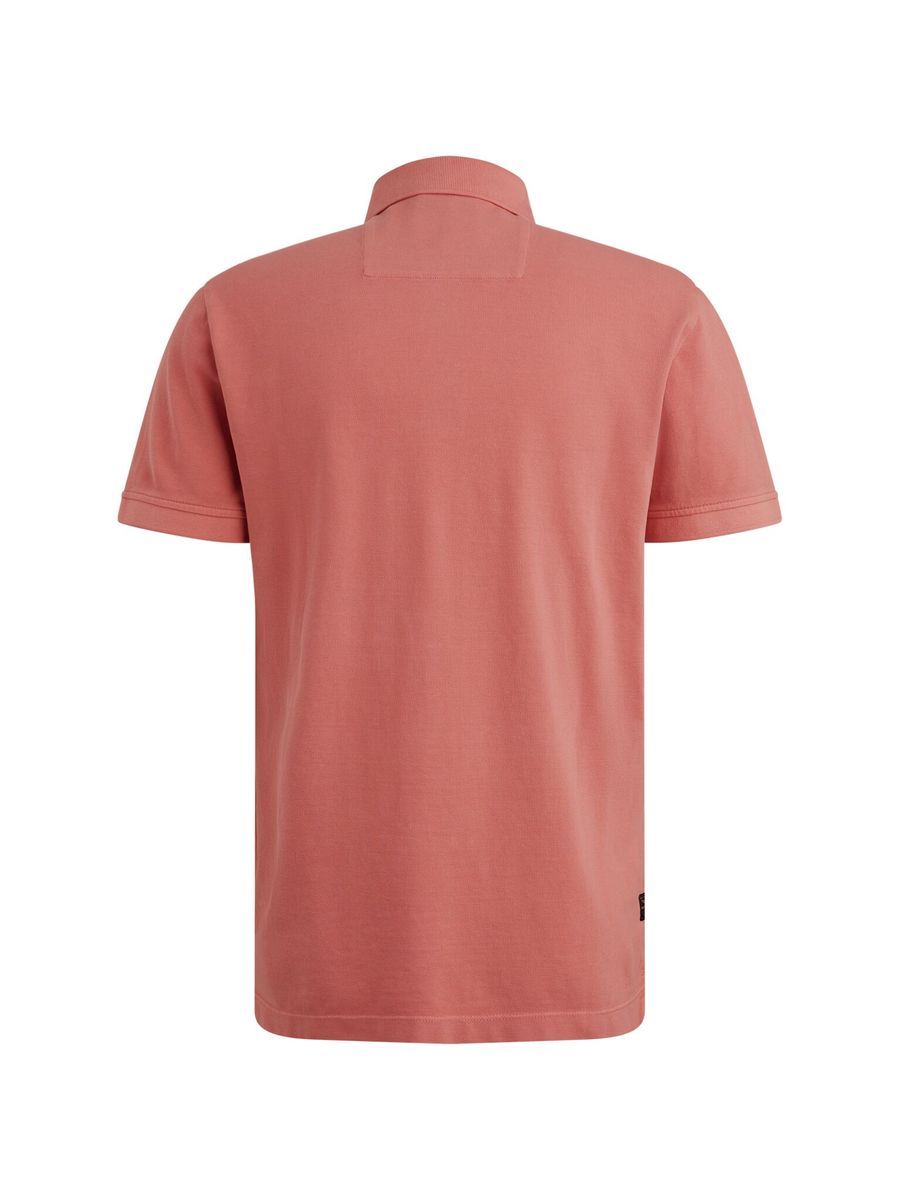 Short sleeve polo pique garment dy