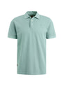 Short sleeve polo garment dyed piq