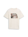 T-Shirt in Melange-Optik mit Fotoprint