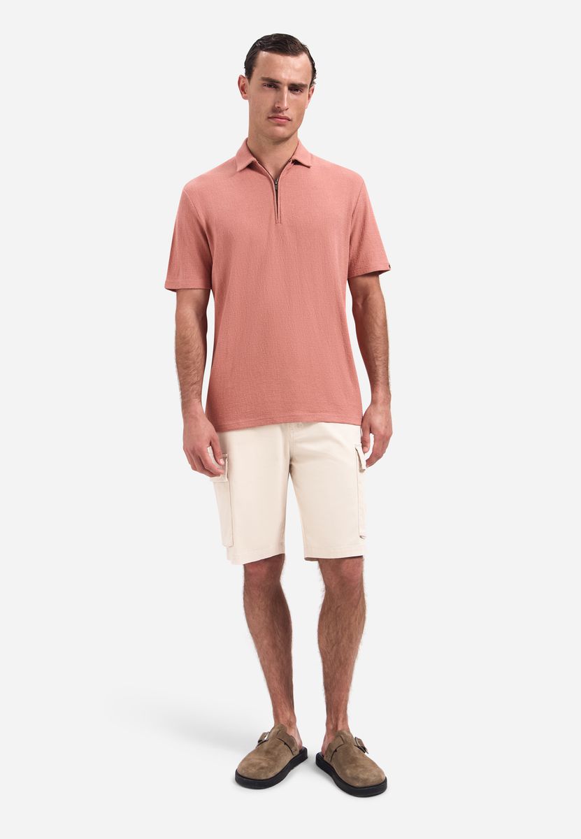 Polo Short Sleeve Zipper